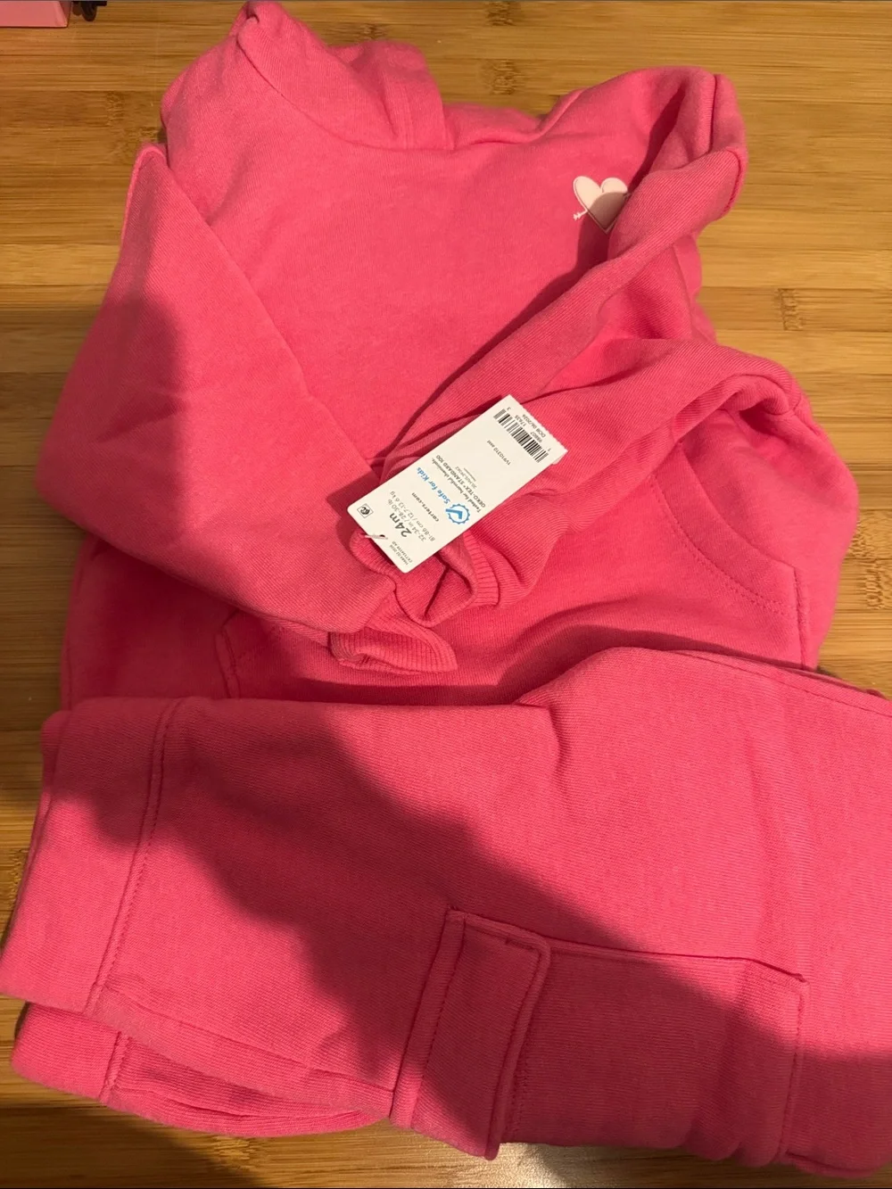 Carter's Hot Pink 'You Go Girl' Sweatpants & Top Set